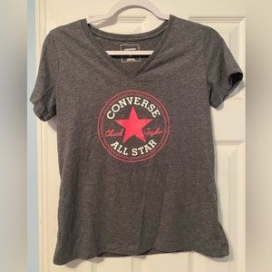 CONVERSE classic fit t-shirt dark gray size: small